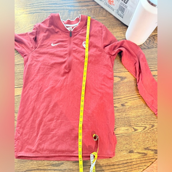 Oklahoma Team Issued Fleece Lined Dri Fit Quarter Zip - Picture 4 of 7
